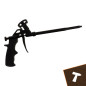 Pistol spuma poliuretanica, dozator reglabil, corp metalic, 2 duze, maner antiderapant Pistol spuma poliuretanica, dozator reglabil, corp metalic, 2 duze, maner antiderapant