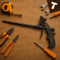 Pistol spuma poliuretanica, dozator reglabil, corp metalic, 2 duze, maner antiderapant Pistol spuma poliuretanica, dozator reglabil, corp metalic, 2 duze, maner antiderapant