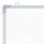 Tabla magnetica 60x40 cm, cadru aluminiu, colturi rotunjite, magneti multicolori, suprafata alba