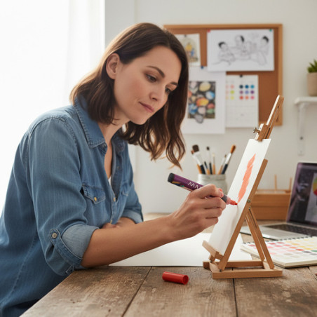 Set 36 markere acrilice, varf 4 mm, pentru multiple suprafete, pigment rezistent la apa