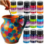 Set vopsea pentru ceramica/sticla, 12x20 ml, culori vibrante, proiecte DIY Set vopsea pentru ceramica/sticla, 12x20 ml, culori vibrante, proiecte DIY