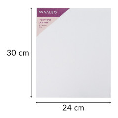 Set pentru pictura, panza 30x40cm, paleta, vopsea acrilica, pensule, multicolor