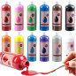 Set vopsele pentru postere, pe baza de apa, 12 culori x 500 ml, aplicare pe diverse suprafete Set vopsele pentru postere, pe baza de apa, 12 culori x 500 ml, aplicare pe diverse suprafete