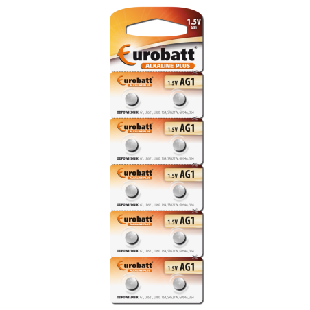 Baterie alcalina AG1 Plus, set 10 bucati, 1.5V