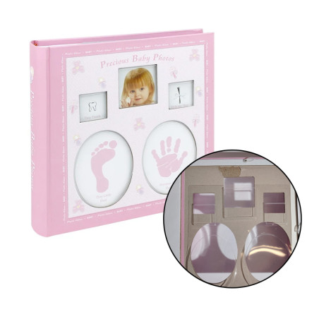 Album foto Baby personalizabil, amprente, 200 poze, 10x15, cutie, RESIGILAT