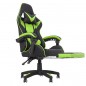 Scaun ergonomic gaming, spatar rabatabil, suport lombar, suport retractabil picioare, tetiera, inaltime 122-130 cm, RESIGILAT Scaun ergonomic gaming, spatar rabatabil, suport lombar, suport retractabil picioare, tetiera, inaltime 122-130 cm, RESIGILAT