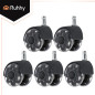 Set 5 roti pentru scaun de birou, dimensiune 2.5 inch, pivotante Set 5 roti pentru scaun de birou, dimensiune 2.5 inch, pivotante