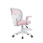 Scaun ergonomic de birou pentru copii, inaltime reglabila 78-90 cm, suport picioare, mesh roz Scaun ergonomic de birou pentru copii, inaltime reglabila 78-90 cm, suport picioare, mesh roz