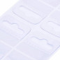 Agatatori autoadezive eurohole, din plastic, transparente, set 12 bucati Agatatori autoadezive eurohole, din plastic, transparente, set 12 bucati