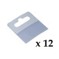 Agatatori autoadezive eurohole, din plastic, transparente, set 12 bucati Agatatori autoadezive eurohole, din plastic, transparente, set 12 bucati