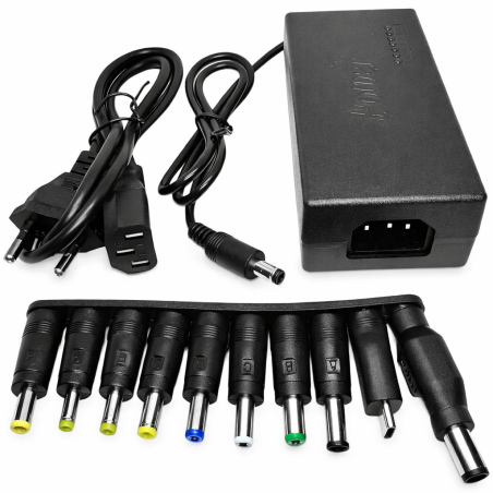 Incarcator universal laptop 120W - 10 conectori interschimbabili, USB-C, adaptor special HP