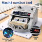 Masina de numarat bani profesionala cu detectare falsuri UV/MG – 900 bancnote/min, display LED