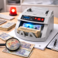 Masina de numarat bani profesionala cu detectare falsuri UV/MG – 900 bancnote/min, display LED