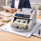 Masina de numarat bani profesionala cu detectare falsuri UV/MG – 900 bancnote/min, display LED