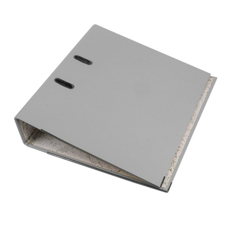 Biblioraft Gri A4 cu Bordura Metalica – Cotor 7.5 cm, Rezistent pentru Arhivare