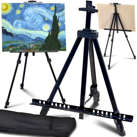 Sevalet pictura din aluminiu pentru exterior – Inaltime Reglabila 55–158 cm, Usor si Stabil