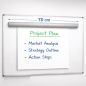 Suport magnetic pentru hartie flipchart, agatatori reglabile, 70 cm, ProCart