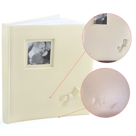 Album foto nuptial Wedding Kiss coperta personalizabila, 60 pagini, 29x32 cm, ivory, RESIGILAT