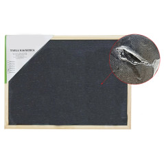 Tabla magnetica cu creta, suprafata de scriere neagra, dimensiune 60x90 cm, lemn, RESIGILAT