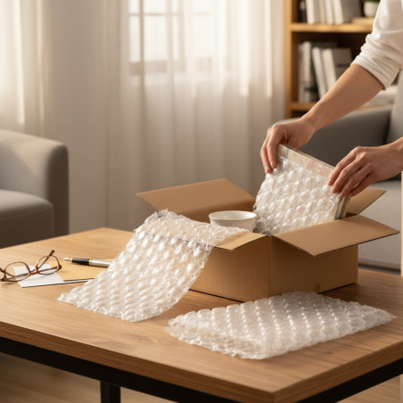 Folie cu bule de aer - 400 x 330 mm, lungime 300 m