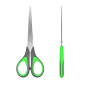 Foarfeca standard, lungime 19 cm, culori asortate