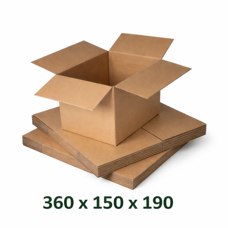 Cutie carton 360x150x190, natur, 5 straturi CO5, 690 g/mp