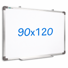 Tabla magnetica Premium alba 90x120 cm, rama de aluminiu, fixare perete, suport markere