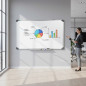 Tabla magnetica whiteboard 90x150 cm, rama aluminiu, tavita markere