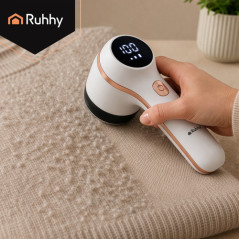 Aparat de curatat scame, wireless, 3 moduri functionare, 6 lame otel, LCD, 9500 rpm