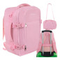Rucsac calatorie, bagaj de mana avion, capacitate 20 litri, curea de umar, roz, 40x20x25 cm Rucsac calatorie, bagaj de mana avion, capacitate 20 litri, curea de umar, roz, 40x20x25 cm