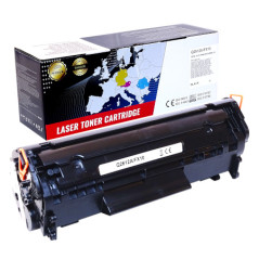 Cartus toner compatibil HP Q2612A, Canon FX10 negru - 2000 pagini