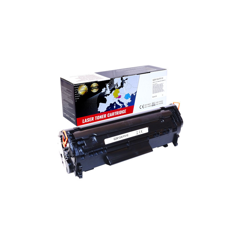 Cartus toner compatibil HP Q2612A, Canon FX10 negru - 2000 pagini