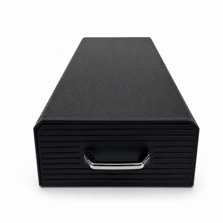 Sertar organizare capsule cafea, compatibil K-Cup si Nespresso, 32 x 12.5 x 6 cm, negru