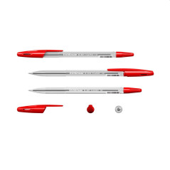 Pix cu bila Erichkrause R301 1 mm rosu - clasic, precis