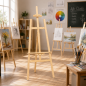 Sevalet din lemn pentru pictura 175x50, pliabil, inaltime ajustabilia maxim 175 cm