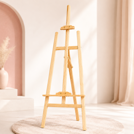 Sevalet din lemn pentru pictura 175x50, pliabil, inaltime ajustabilia maxim 175 cm
