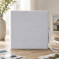 Album foto premium Velvet 500 poze 10x15 cm, catifea gri, file negre, inchidere panglica satinata