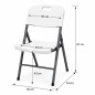 Scaun pliabil pentru sali de asteptare, conferinte, terase si camping, 120 kg Scaun pliabil pentru sali de asteptare, conferinte, terase si camping, 120 kg