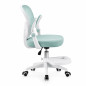 Scaun de birou ergonomic pentru copii si adolescenti, verde menta, reglabil pe inaltime, suport picioare