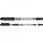 Marker permanent pentru CD/DVD, 2 varfuri conice 0,5 mm si 2 mm, negru