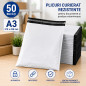 Plicuri curierat A3 310x420 mm, set 50, rezistente, pentru documente si produse voluminoase