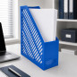Suport documente vertical A4 albastru, organizator birou din plastic rezistent, 80 x 250 x 300 mm Suport documente vertical A4 albastru, organizator birou din plastic rezistent, 80 x 250 x 300 mm