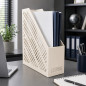 Suport vertical pentru documente si dosare A4, alb, organizare eficienta birou, 80 x 250 x 300 mm Suport vertical pentru documente si dosare A4, alb, organizare eficienta birou, 80 x 250 x 300 mm