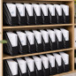 Suport vertical pentru documente A4, set 4 organizatoare pentru dosare, negru, 80 x 250 x 300 mm Suport vertical pentru documente A4, set 4 organizatoare pentru dosare, negru, 80 x 250 x 300 mm