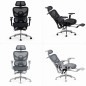 Scaun ergonomic de birou, sezut reglabil pe adancime, cotiere 5D, spatar si tetiera reglabile, suport picioare, mesh