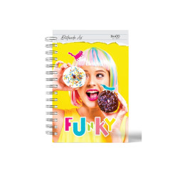 Caiet A5 dictando spirala 80 file Funky Girl BiroCO