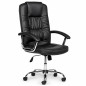 Scaun ergonomic directorial, inaltime reglabila 108-118 cm, rotativ, maxim 150 kg, negru Scaun ergonomic directorial, inaltime reglabila 108-118 cm, rotativ, maxim 150 kg, negru