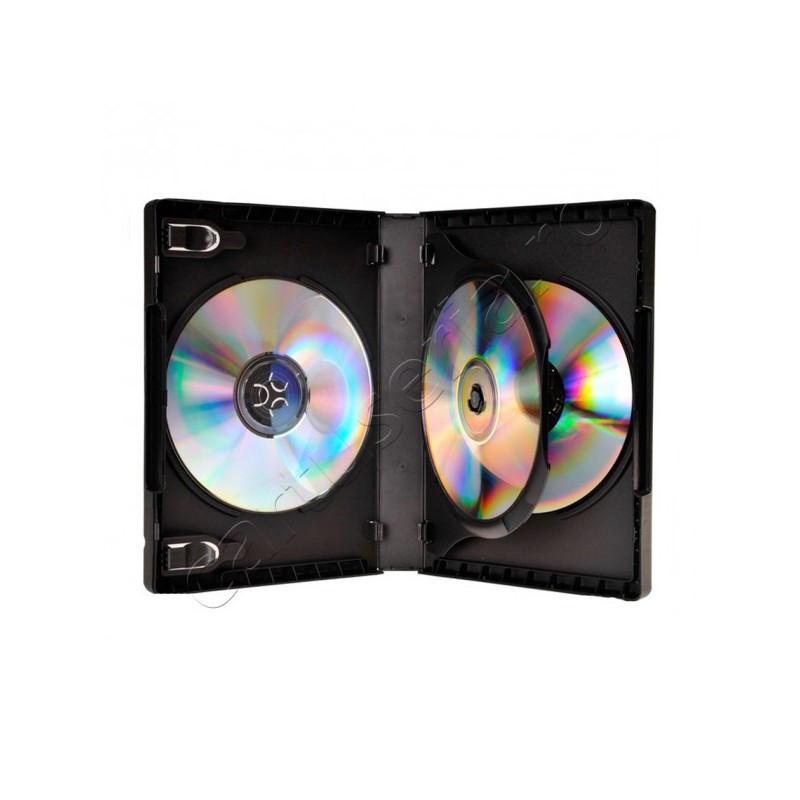 Carcasa plastic pentru 3 DVD-uri