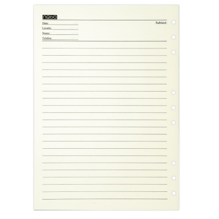 Rezerva agenda organizer B5 Nebo, 100 file liniate, 80 g/mp, 17.6 x 25.5 cm