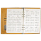 Agenda organizer A5 Nebo, 100 pagini, coperta din piele ecologica, cu inele metalice, 17 x 23 cm Agenda organizer A5 Nebo, 100 pagini, coperta din piele ecologica, cu inele metalice, 17 x 23 cm